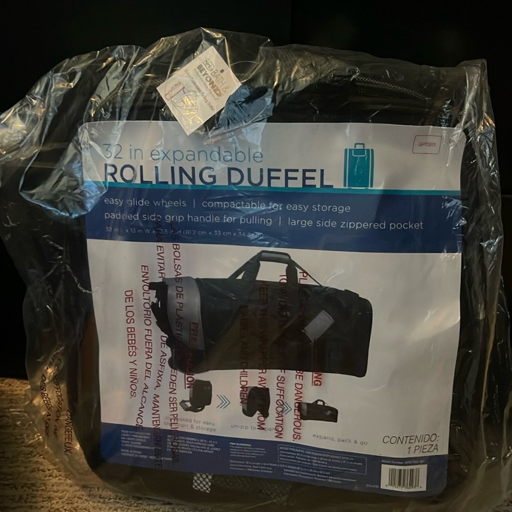 32 In expandable rolling duffel